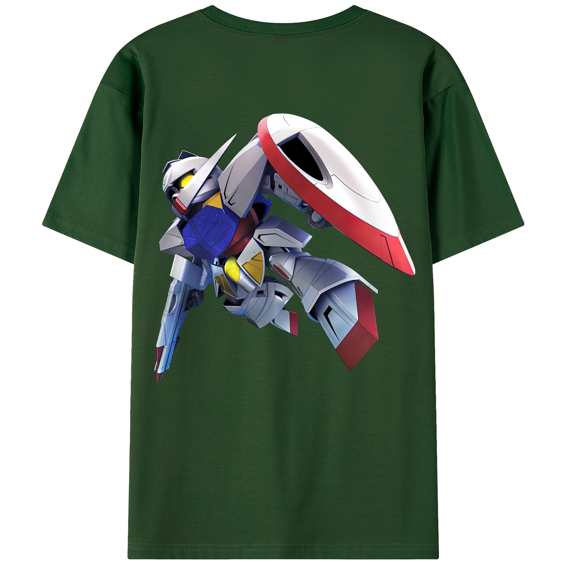 （画像用） 機動戦士ガンダム Mobile Suit Gundam 綿100％半袖Tシャツ（背面プリント）
